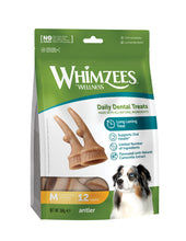 Load image into Gallery viewer, Whimzees Medium Antler Value Bag (12pc)