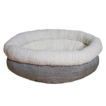 Load image into Gallery viewer, Rosewood Deep Tweed Teddy Bear Round Bed