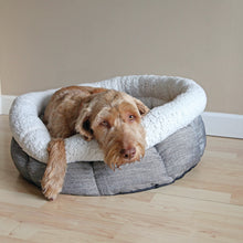 Load image into Gallery viewer, Rosewood Deep Tweed Teddy Bear Round Bed