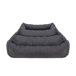 Rosewood Grey Felt with Memory Foam Square Bed