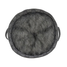 Load image into Gallery viewer, Rosewood Silver Felt &amp; Fur Plaited (43cm x 43cm)
