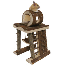 Load image into Gallery viewer, Naturals Activity Climbing Tower for Small Animals (eg. Hamsters)