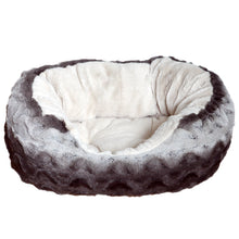 Load image into Gallery viewer, Rosewood Grey &amp; Cream Snuggle Plush Oval