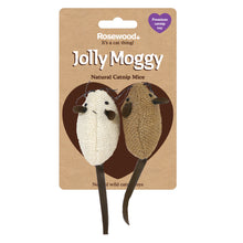 Load image into Gallery viewer, Jolly Moggy Natural Wild Catnip Mice 2pc