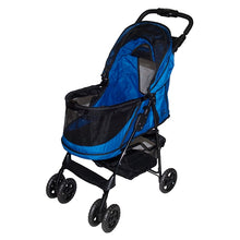 Load image into Gallery viewer, Happy Trails No-Zip Stroller Blue