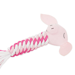 Pig in a Blanket Rope Cat Toy