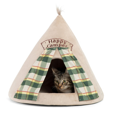 Best Friends by Sheri Wheat Meow Hut Happy Camper Cat Bed