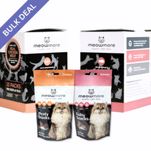 Load image into Gallery viewer, Meow More Meaty Snacks Bulk Deal (35g x 10 packs)