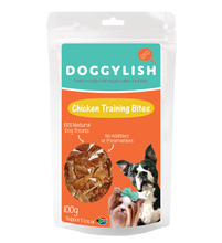 Load image into Gallery viewer, DoggyLish Chicken Jerky Training Bites 100g