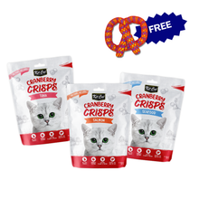 Load image into Gallery viewer, Kit Cat Cranberry Crisps (60g) Bundle + FREE Dental Pretzel