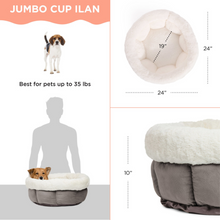 Load image into Gallery viewer, Best Friends by Sheri Cuddle Cup Ilan Dog &amp; Cat Bed