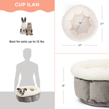 Load image into Gallery viewer, Best Friends by Sheri Cuddle Cup Ilan Dog &amp; Cat Bed