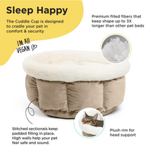 Load image into Gallery viewer, Best Friends by Sheri Cuddle Cup Ilan Dog &amp; Cat Bed