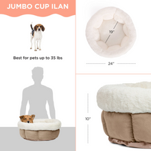 Load image into Gallery viewer, Best Friends by Sheri Cuddle Cup Ilan Dog &amp; Cat Bed