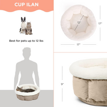 Load image into Gallery viewer, Best Friends by Sheri Cuddle Cup Ilan Dog &amp; Cat Bed