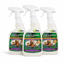 Load image into Gallery viewer, EcoPro Multi Pet Stain &amp; Odour Eliminator - Bulk Deal (500ml x 3)