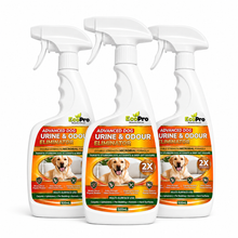 Load image into Gallery viewer, EcoPro Advanced Dog Urine &amp; Odour Eliminator- Bulk Deal (500ml x 3)