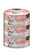 Load image into Gallery viewer, 3x White Meat Tuna Flakes &amp; Salmon with Goat's Milk 70g