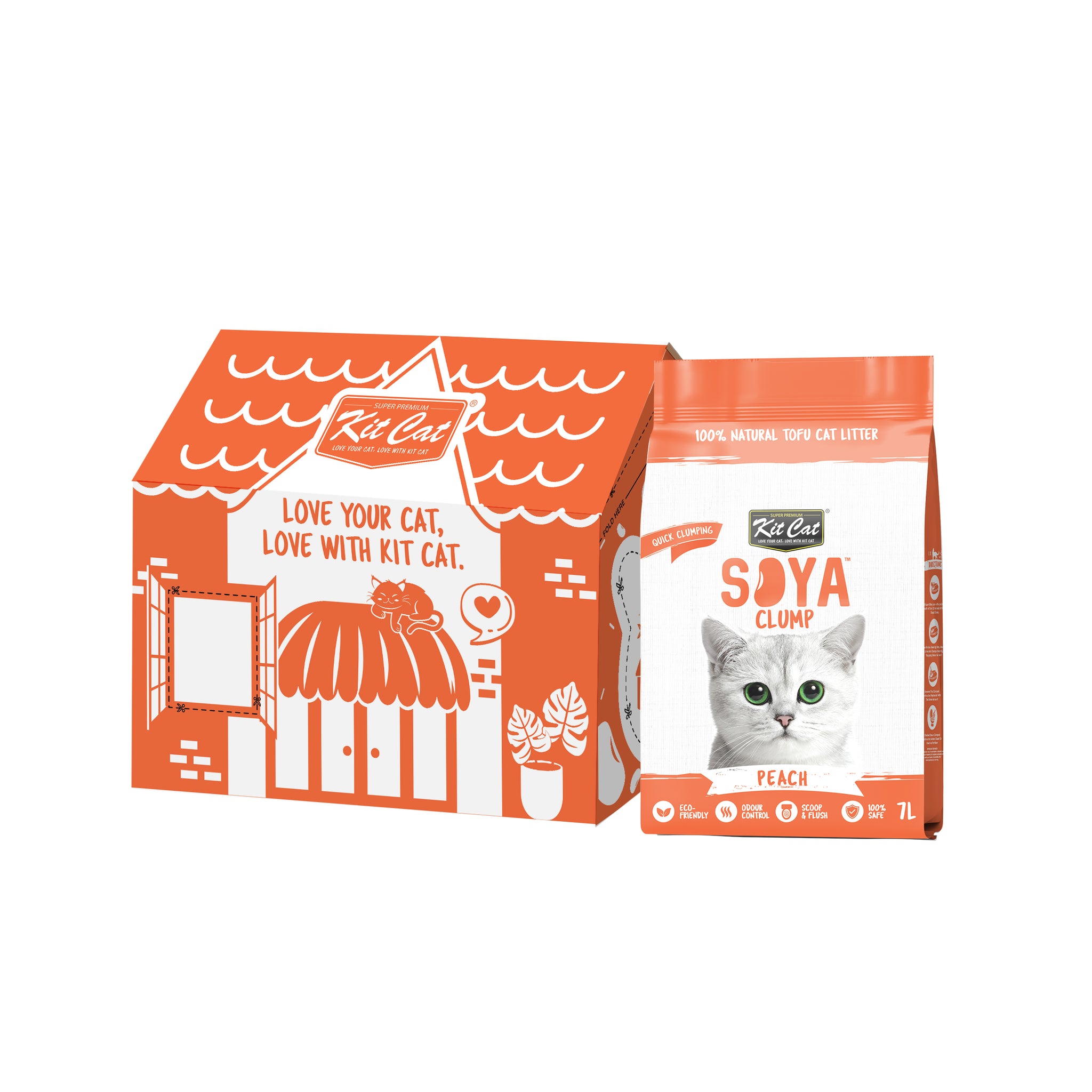 Kit Cat Soya Clump Cat Litter Bulk Deal (7L x 6) – McMac Pet SA