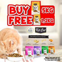 Load image into Gallery viewer, Kitten &amp; Pregnant Cat (Healthy Growth) (5kg + 1.2kg FREE)