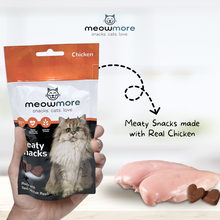 Load image into Gallery viewer, Meow More Meaty Snacks Bulk Deal (35g x 10 packs)