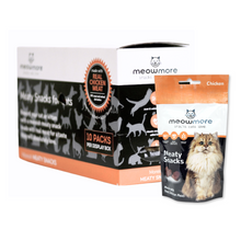 Load image into Gallery viewer, Meow More Meaty Snacks Bulk Deal (35g x 10 packs)