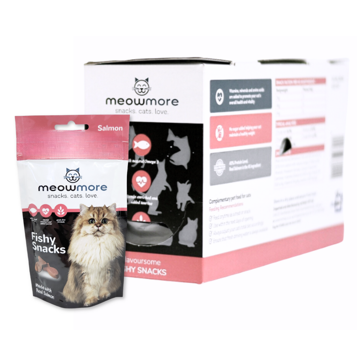 Meow More Meaty Snacks Bulk Deal (35g x 10 packs) – McMac Pet SA