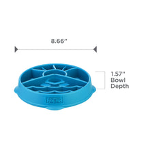 Load image into Gallery viewer, Outward Hound Fun Feeder Mountain Blue Slo Bowl