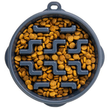 Load image into Gallery viewer, Outward Hound Fun Feeder Notch Carbon Slo Bowl
