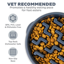 Load image into Gallery viewer, Outward Hound Fun Feeder Notch Carbon Slo Bowl
