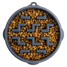Load image into Gallery viewer, Outward Hound Fun Feeder Notch Carbon Slo Bowl
