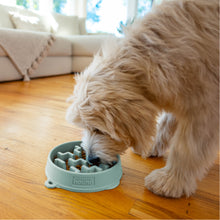 Load image into Gallery viewer, Outward Hound Fun Feeder Notch Sage Slo Bowl