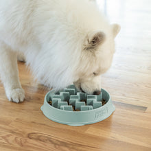 Load image into Gallery viewer, Outward Hound Fun Feeder Notch Sage Slo Bowl