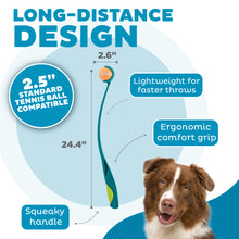 Load image into Gallery viewer, Outward Hound Launch A Ball Squeak Turquoise