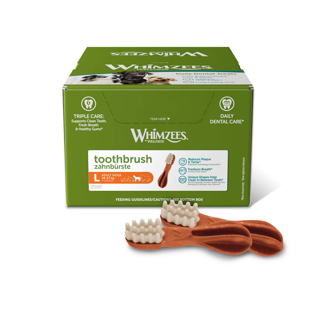 Whimzees Large Toothbrush Display Box (30pc)