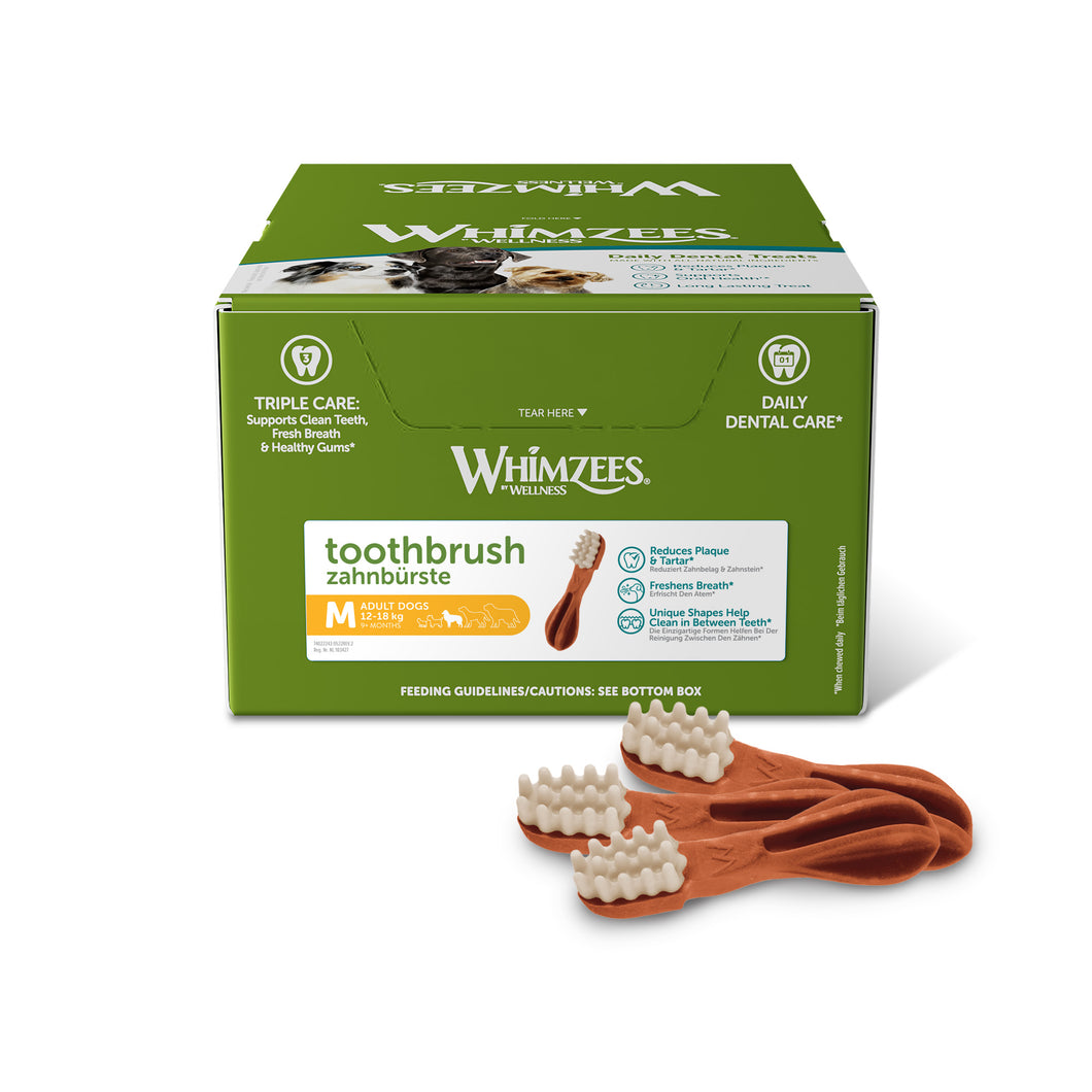 Whimzees Medium Toothbrush Display Box (75pc)