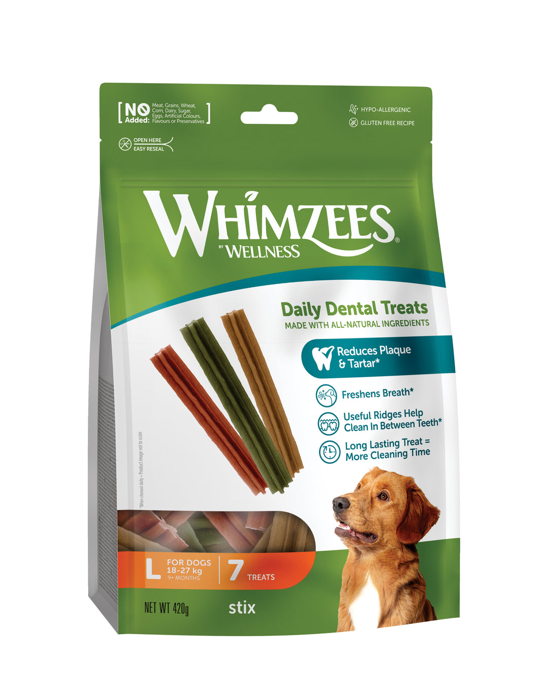 Whimzees Large Stix Value Bag (7pc)