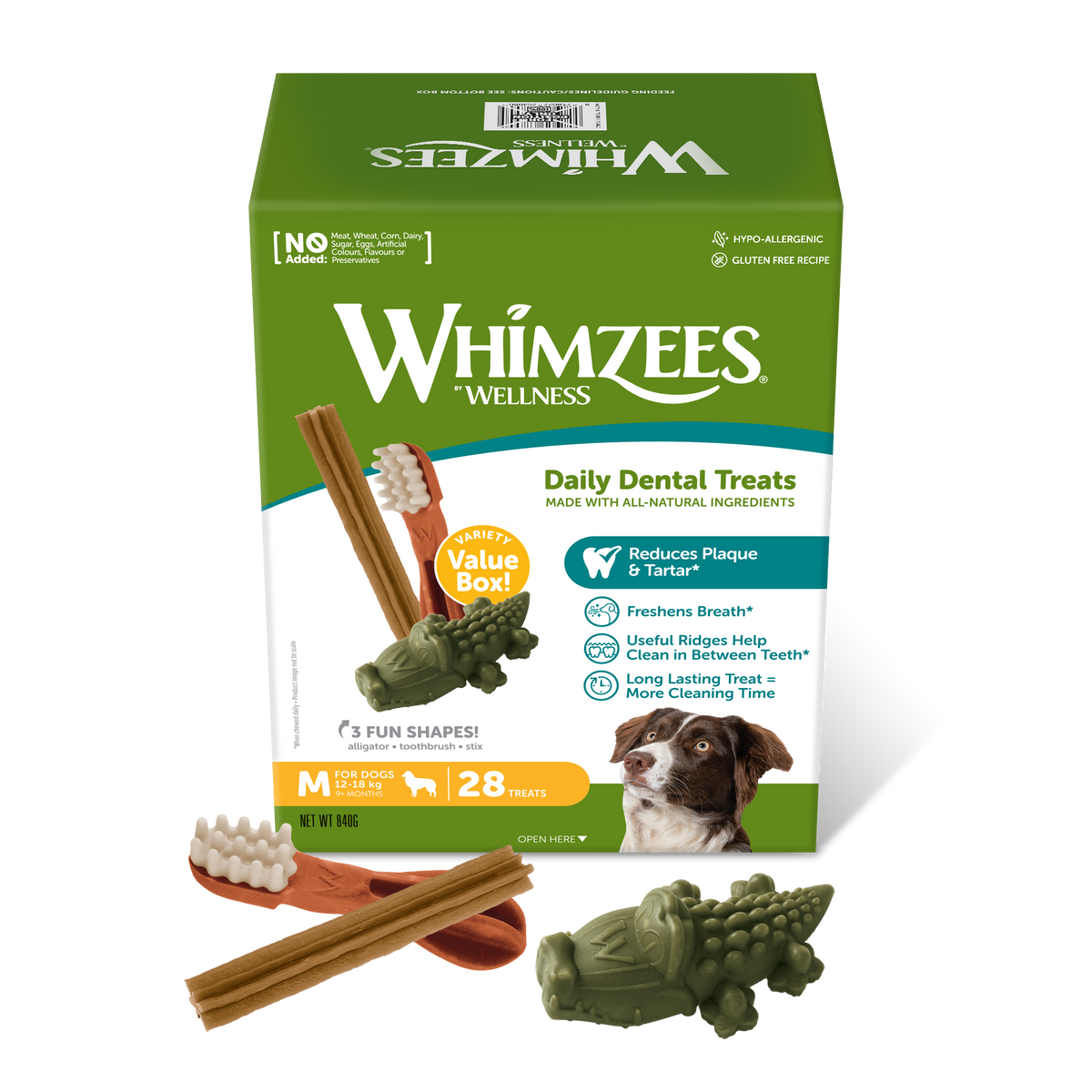 Whimzees Medium Variety Value Box (28pc) – McMac Pet SA