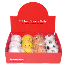 Load image into Gallery viewer, Rosewood Rubber Sports Balls  Medium Asstd 12pc
