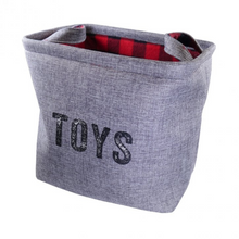 Load image into Gallery viewer, Rosewood Buffalo Check Toy Basket