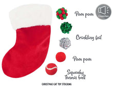 Load image into Gallery viewer, Christmas Cat Toy Stocking