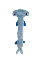 Load image into Gallery viewer, Pupstages Stuffing Free Floppy Hammerhead Shark Blue LG