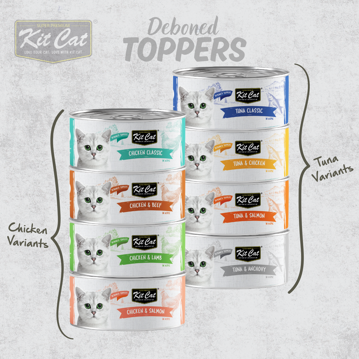 Kit Cat Canned Food Aspic/Toppers Bulk Deal (80g x 24 tins) – McMac Pet SA