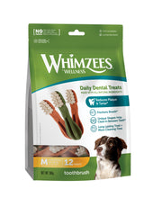Load image into Gallery viewer, Whimzees Medium Toothbrush Value Bag (12pc)