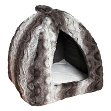 Load image into Gallery viewer, Grey Cream Snuggle Plush Pyramid