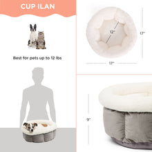 Load image into Gallery viewer, Best Friends by Sheri Cuddle Cup Ilan Dog and Cat Bed
