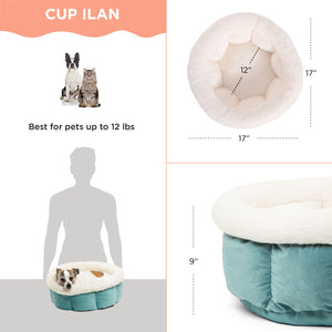 Best Friends by Sheri Cuddle Cup Ilan Dog and Cat Bed