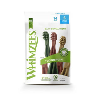 Whimzees Small Toothbrush Weekly Value Bag (14pc)