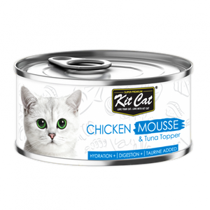 Kit Cat Chicken Mousse With Tuna Topper 80g