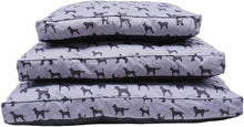 Load image into Gallery viewer, Rosewood Padded Dogs Print Grey Mattress